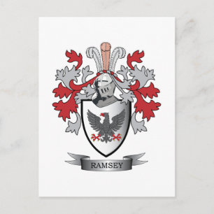 Ramsey Familienwappen Coat of Arms Postkarte
