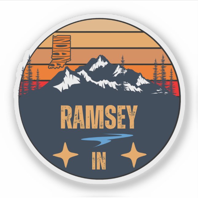 Ramsey, Indiana Aufkleber (Vorderseite)
