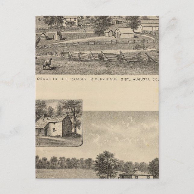 Ramsey, Williams-Residenzen Postkarte (Vorderseite)