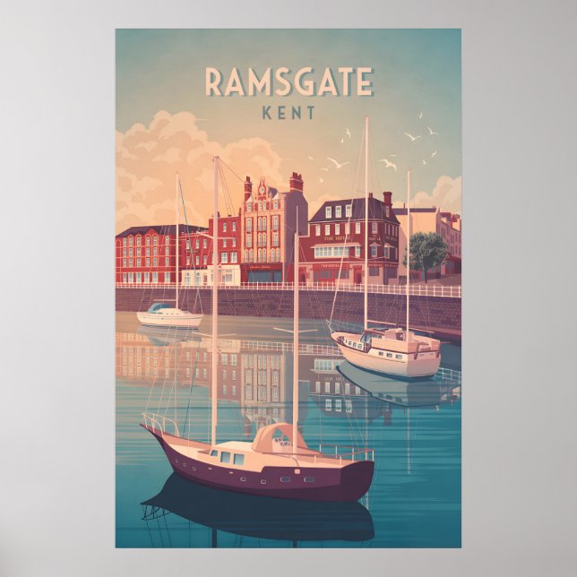 Ramsgate Seaside Reiseplakat Poster (Vorne)
