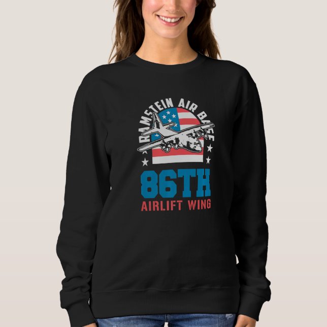 Ramstein Air Base 86th Airlift Wing Germany Souven Sweatshirt (Vorderseite)