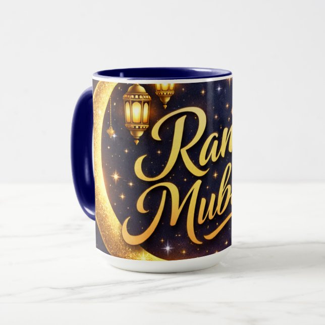 Ramzan Mubarak Festive Mug Tasse (Vorderseite Links)