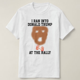 Ran in Donald Trump am T - Shirt der Kundgebung