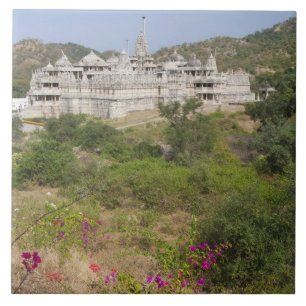 Ranakpur-Jain-Tempel, Ranakpur, Rajasthan, Indien Fliese