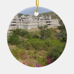 Ranakpur-Jain-Tempel, Ranakpur, Rajasthan, Indien Keramikornament