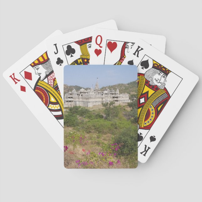 Ranakpur Jain Temple, Ranakpur, Rajasthan, Indien Spielkarten (Rückseite)