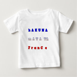 RANCE HAKUNA MATATA BLAUE WHITE RED UNITY FARBEN BABY T-SHIRT