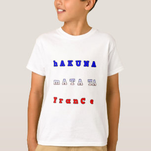 RANCE HAKUNA MATATA BLAUE WHITE RED UNITY FARBEN T-Shirt