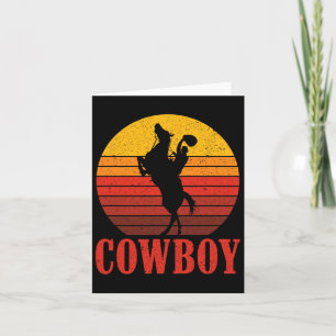 Ranch Cowboy Horseback Riding Rodeo Geschenk Cowbo Karte