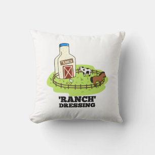 Ranch Dressing Funny Food Puff Kissen