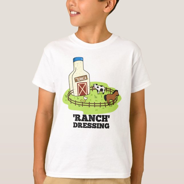 Ranch Dressing Funny Food Puff T-Shirt (Vorderseite)