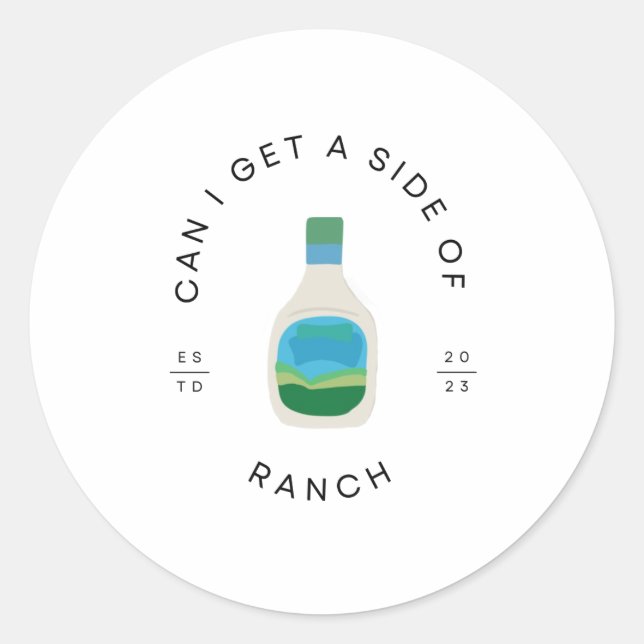 Ranch Dressing Lover Sticker (Vorderseite)