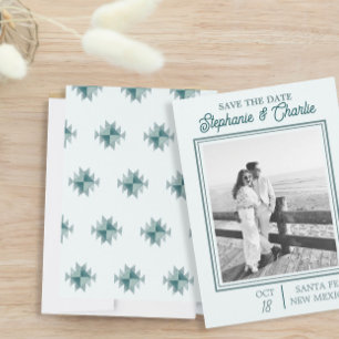 Ranch Hochzeit mit Foto Save the Date Einladung