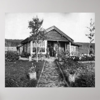 Ranch House in der Nähe von Fairbanks: 1916 Poster