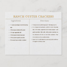 Ranch Oyster Cracker Rezept Thanksgiving Essen
