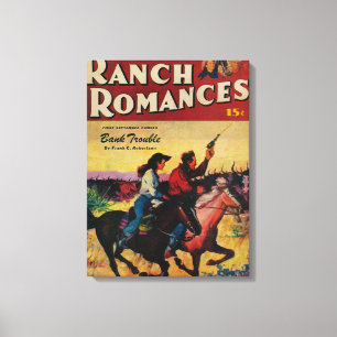 Ranch Romances Magazine Cover Leinwanddruck