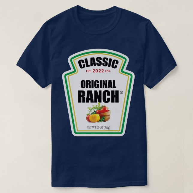 Ranch Sauce Green Salad Dressing Halloween-Kostüm T-Shirt (Design vorne)