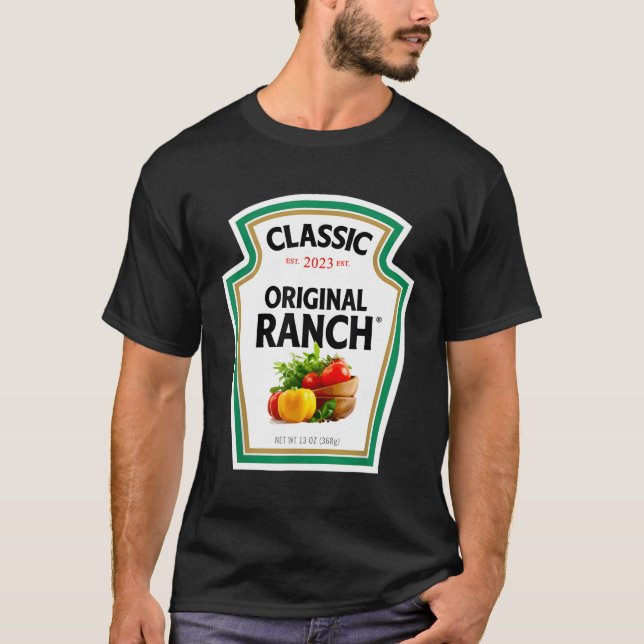Ranch Sauce Green Salad Dressing Halloween T-Shirt (Vorderseite)