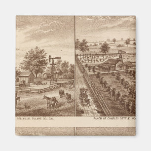 Ranch, Stall, Tulare Co., Cal Magnet
