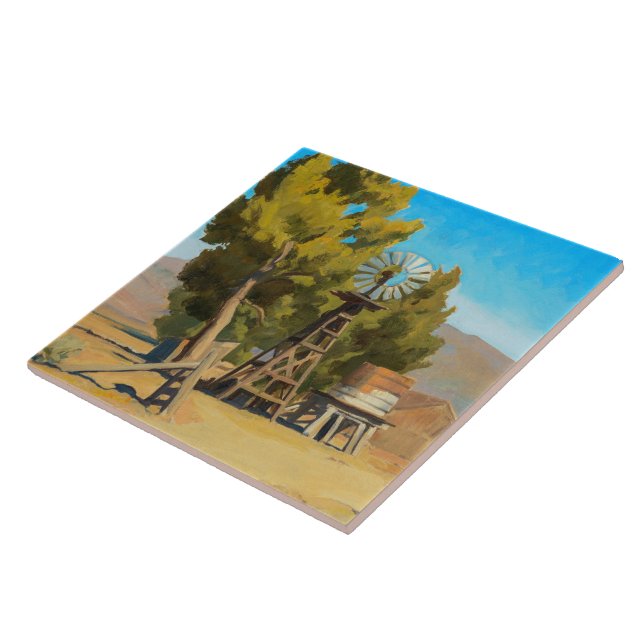 Ranch Windmill, Carson, Nevada, Maynard Dixon Fliese (Seite)