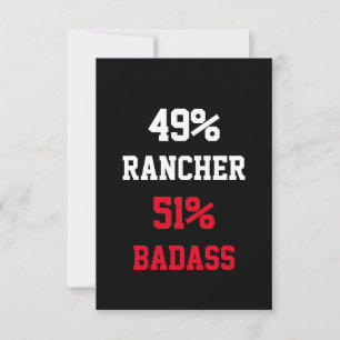 Rancher Badass Card Karte