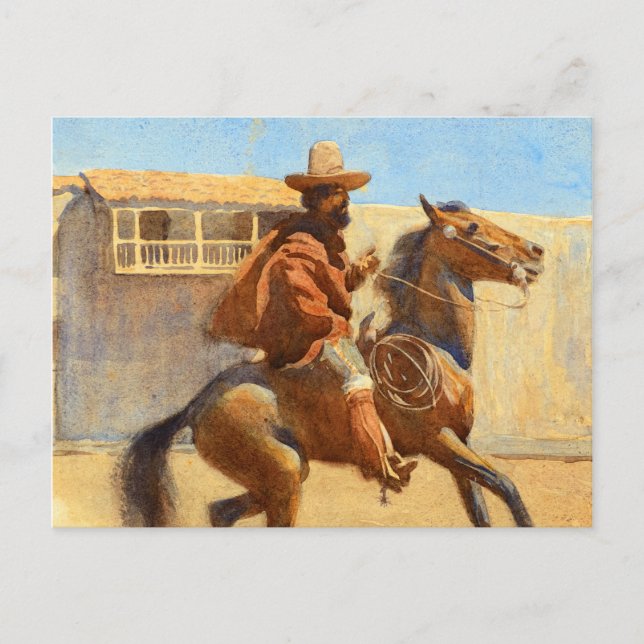 Ranchero aus dem alten Kalifornien von Maynard Dix Postkarte (Vorderseite)