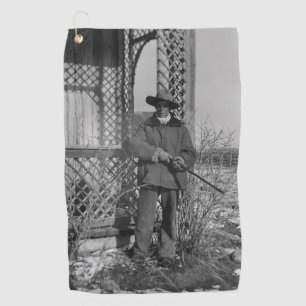 Ranchers & Kanadischer Cowboy-Outlaw des amerikani Golfhandtuch