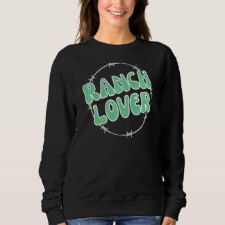 Ranchin's Farm Support Local Cattle Cows Schweine  Sweatshirt