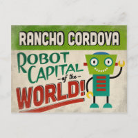 Rancho Cordova California Robot - Funny Vintag
