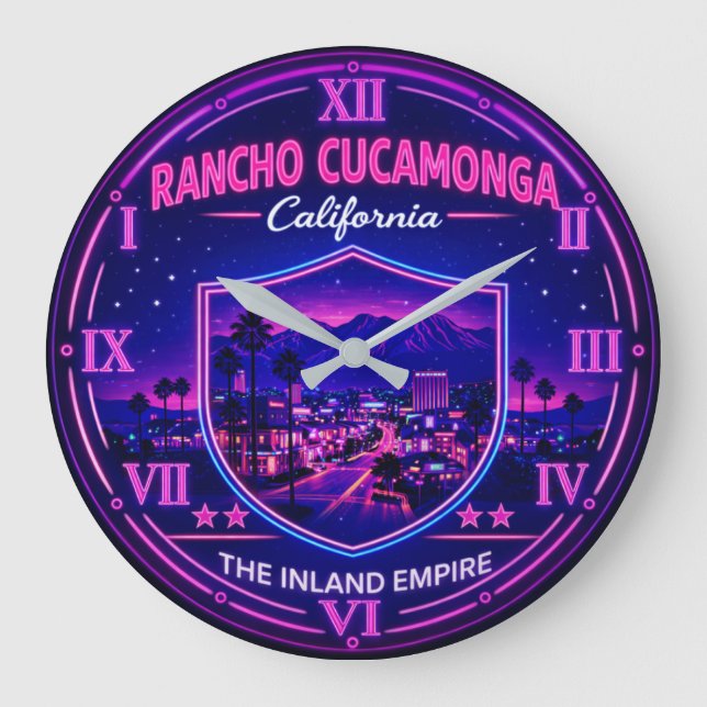 Rancho Cucamonga California  Große Wanduhr (Vorderseite)