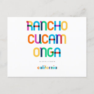 Rancho Cucamonga Kalifornien Mitte des Jahrhundert Postkarte