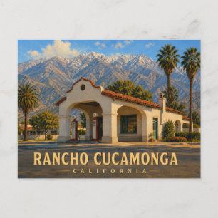 Rancho Cucamonga Kalifornien Vintage-Reisepostkart Postkarte