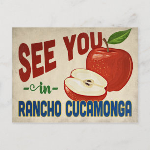Rancho Cucwithin a California Apple - Vintage Trav Postkarte