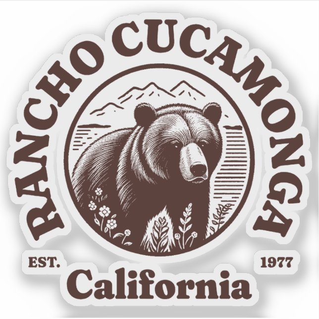Rancho Cucwithin a California Aufkleber (Vorderseite)