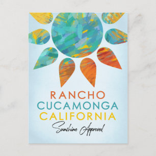 Rancho Cucwithin a California Postkarte