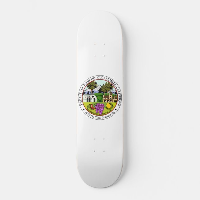 Rancho CucZIA (Kalifornien) City Siegel Skateboard (Vorderseite)