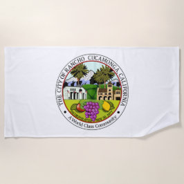 Rancho CucZIA (Kalifornien) City Siegel Strandtuch