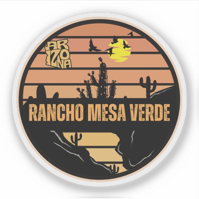 Rancho Mesa Verde, Arizona Aufkleber (Vorderseite)