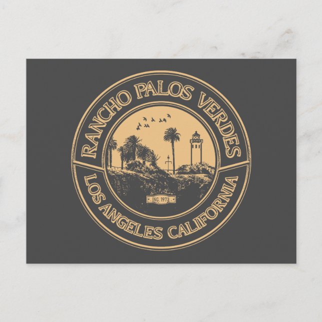 RANCHO PALOS VERDES - POINT VICENTE LIGHTHOUSE POSTKARTE (Vorderseite)