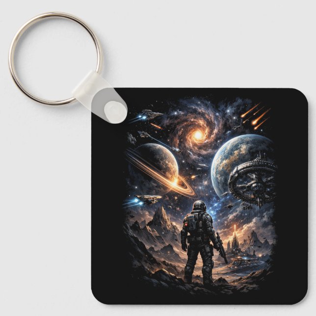 Rand der Galaxie Schlüsselanhänger (Vorderseite)