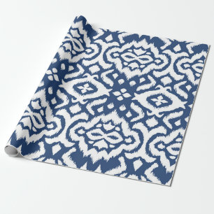 Rand. Ikat nahtloses Muster. Vintage Krawatte Geschenkpapier
