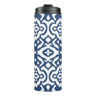 Rand. Ikat nahtloses Muster. Vintage Krawatte Thermosbecher