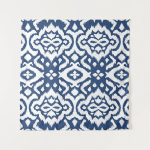 Rand. Ikat nahtloses Muster. Vintage Krawatte Wandteppich