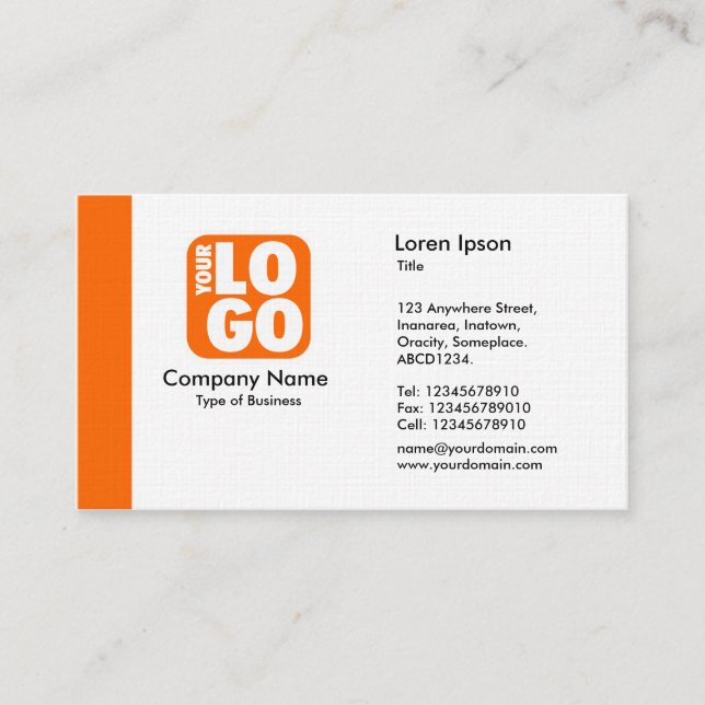 Rand (Logo) - Orange Visitenkarte (Vorderseite)