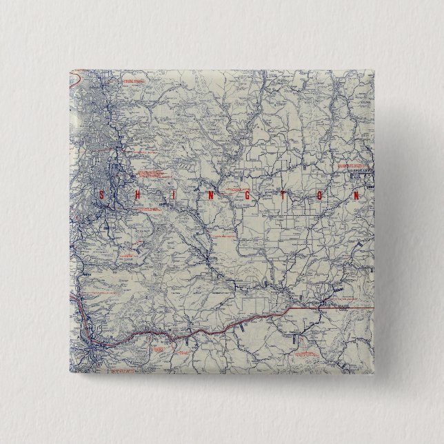 Rand McNally Offiziell 1925 Auto Trails Map Button (Vorderseite)