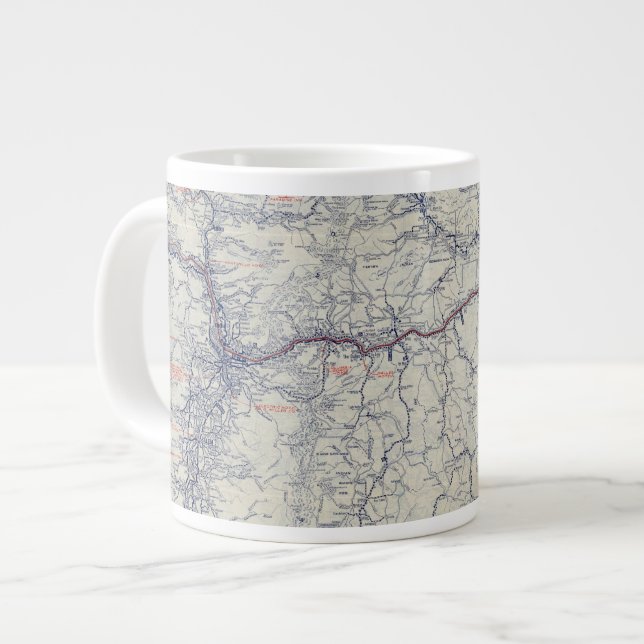 Rand McNally Offiziell 1925 Auto Trails Map Jumbo-Tasse (Vorderseite Links)
