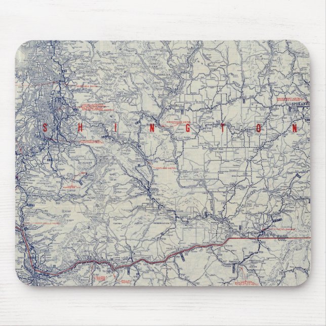 Rand McNally Offiziell 1925 Auto Trails Map Mousepad (Vorne)