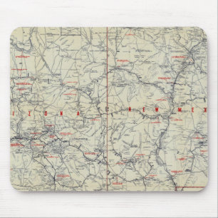 Rand McNally Offizielle 1925 Auto Trails Mousepad