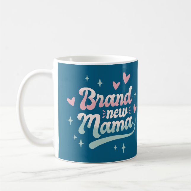 rand New Mama Mug – Heartwarming Gift for New Moth Kaffeetasse (Links)