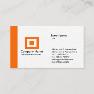 Rand - Orange Visitenkarte